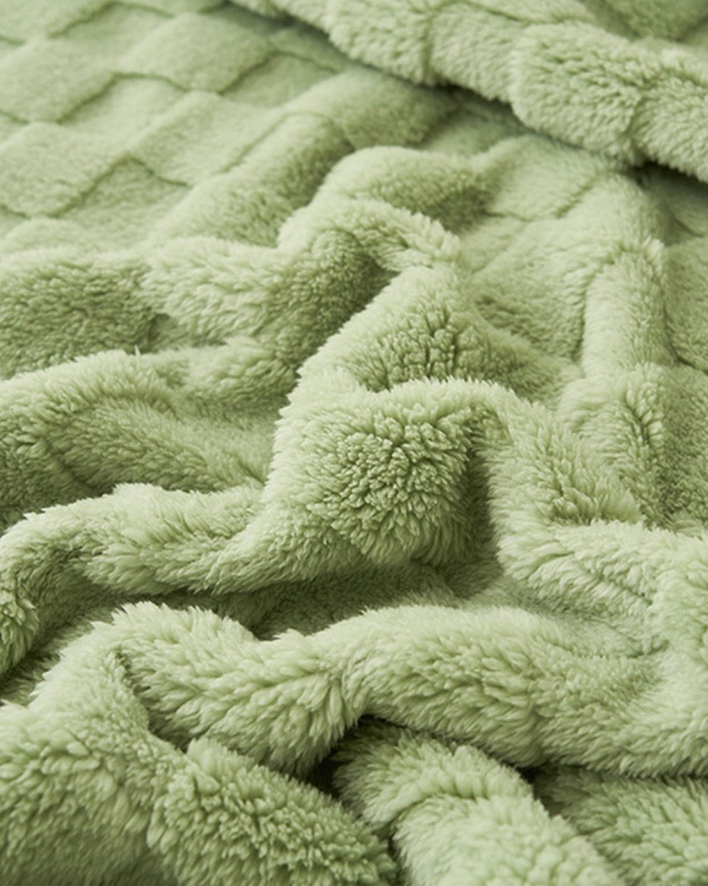 Oversized Waffle Fleece Blanket