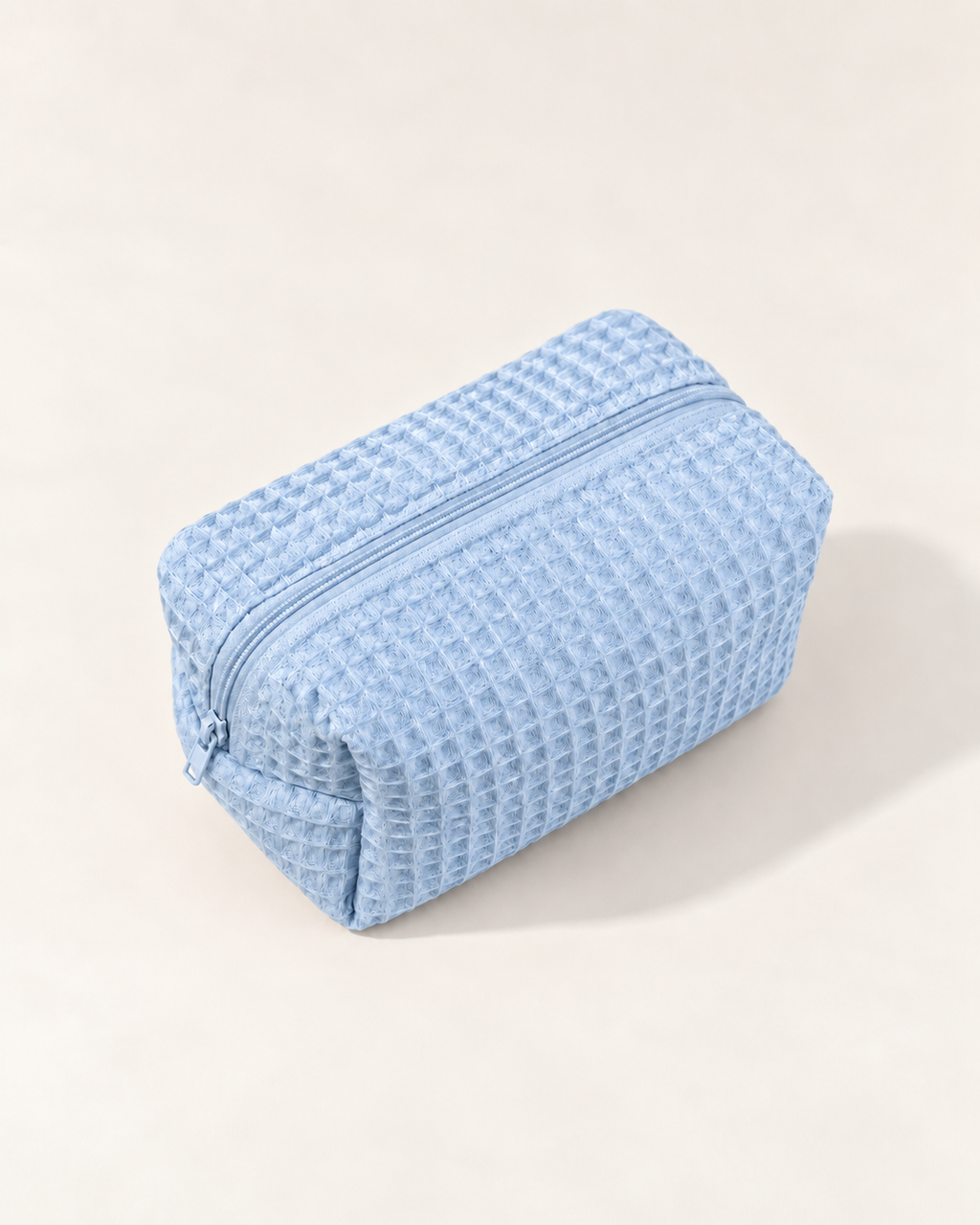 Waffle Knit Cosmetic Bag