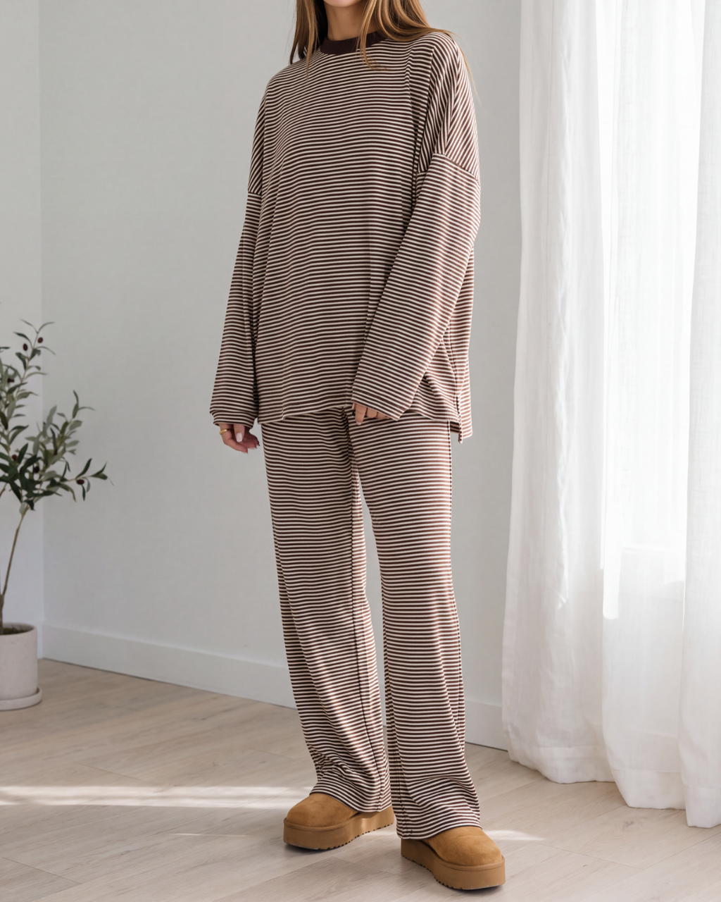 Slouch Stripe Lounge Set