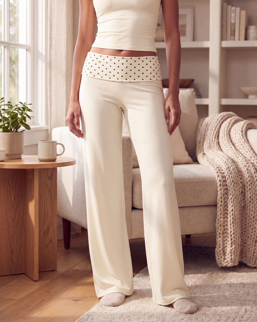 Zen Fold Over Flare Pants