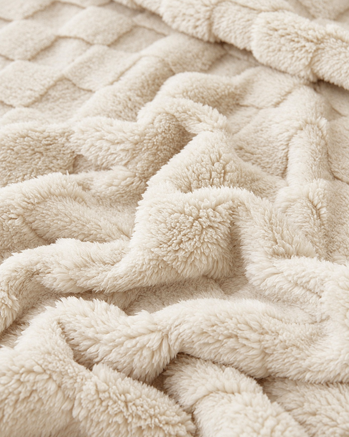 Oversized Waffle Fleece Blanket