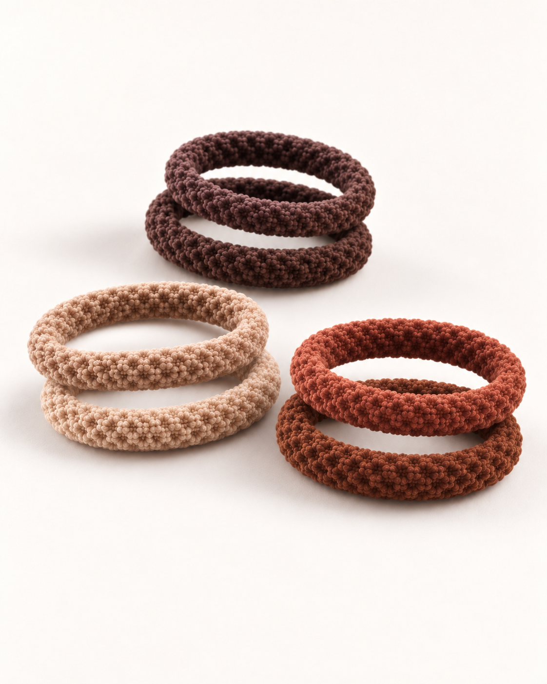 Waffle Hair Ties 6-Pack