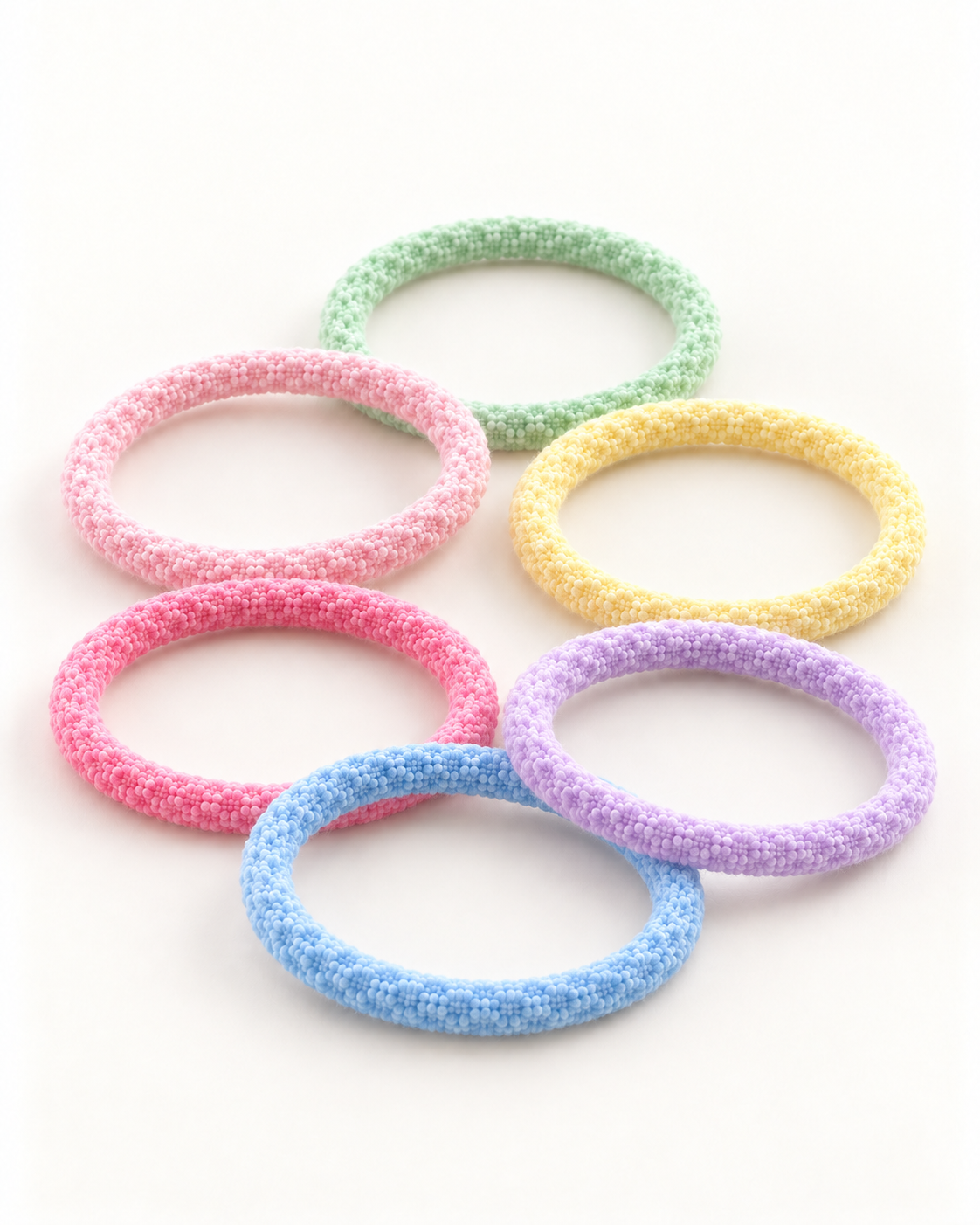 Waffle Hair Ties 6-Pack