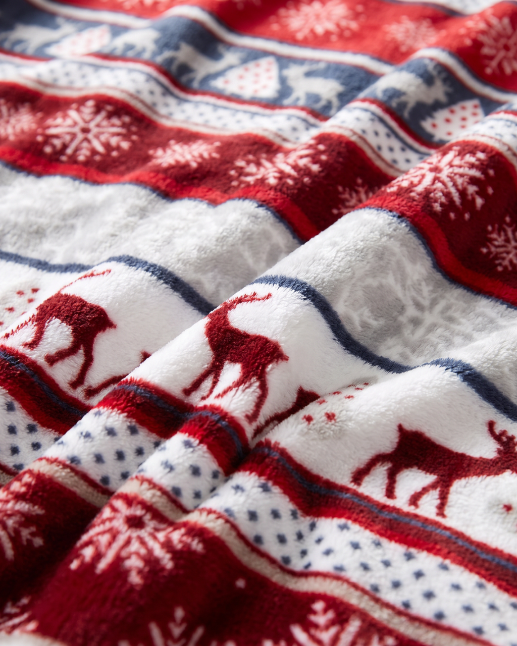 Festive Fleece Throw Blanket