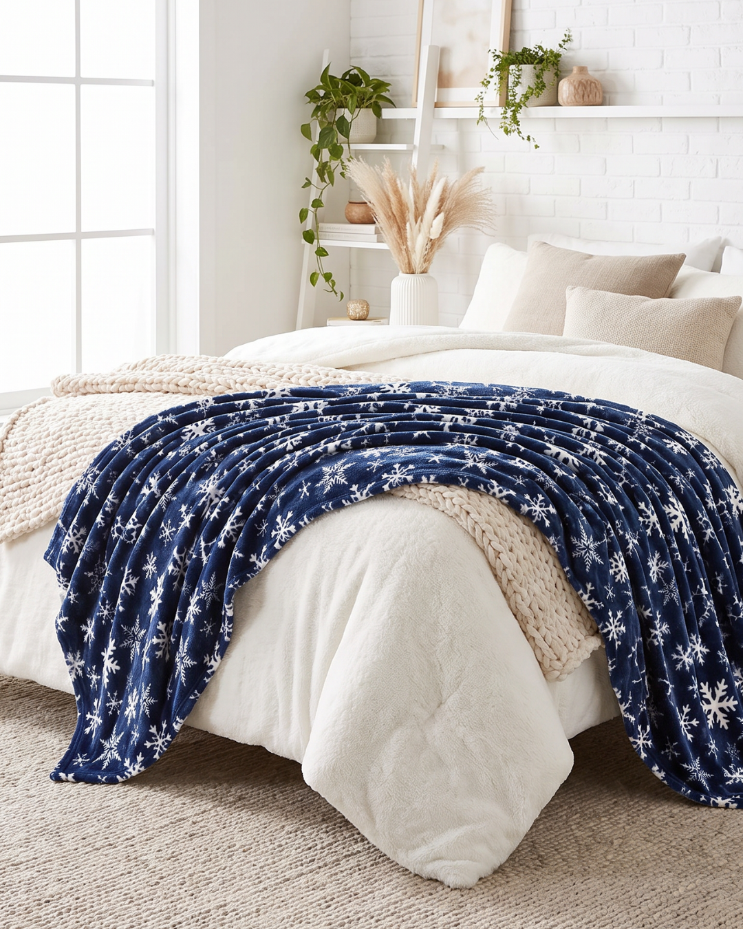 Festive Fleece Throw Blanket