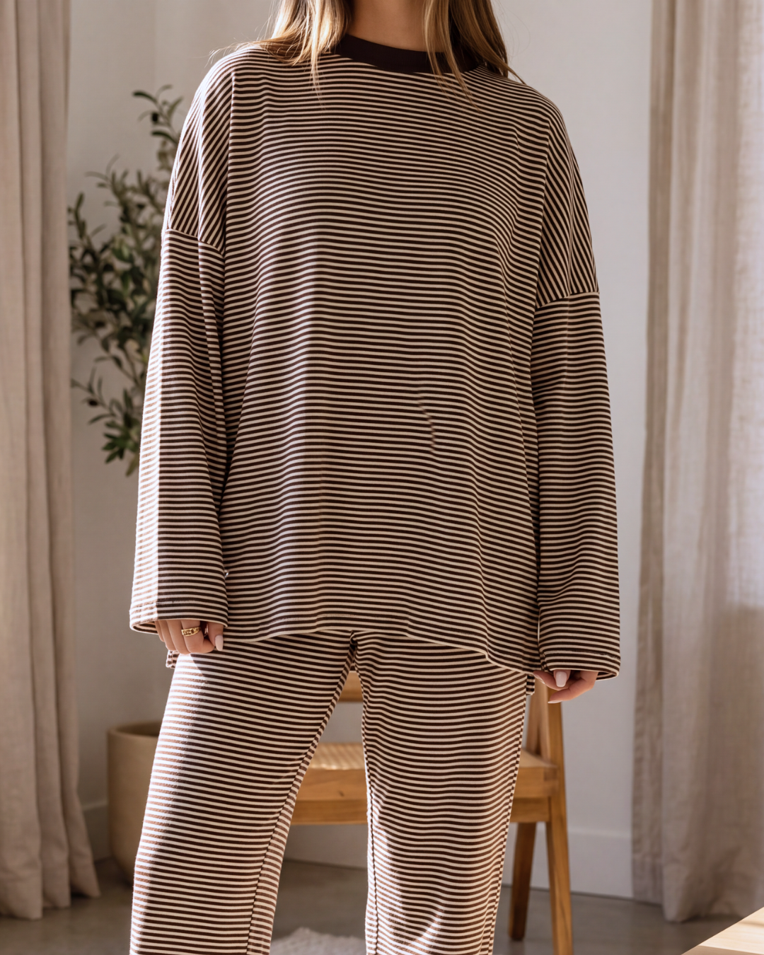 Slouch Stripe Lounge Set