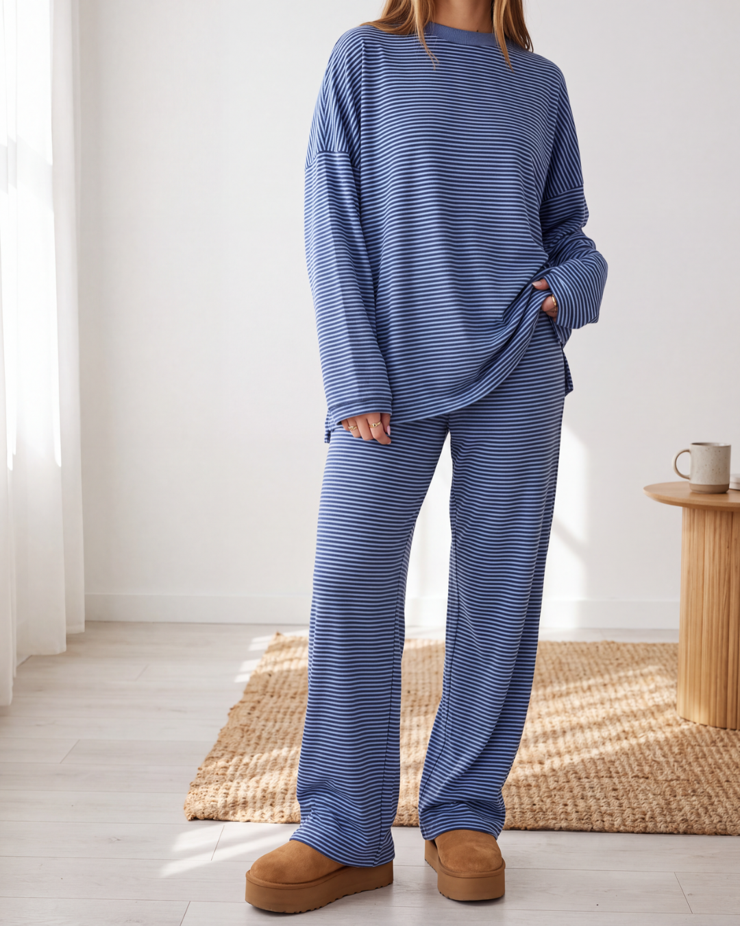 Slouch Stripe Lounge Set