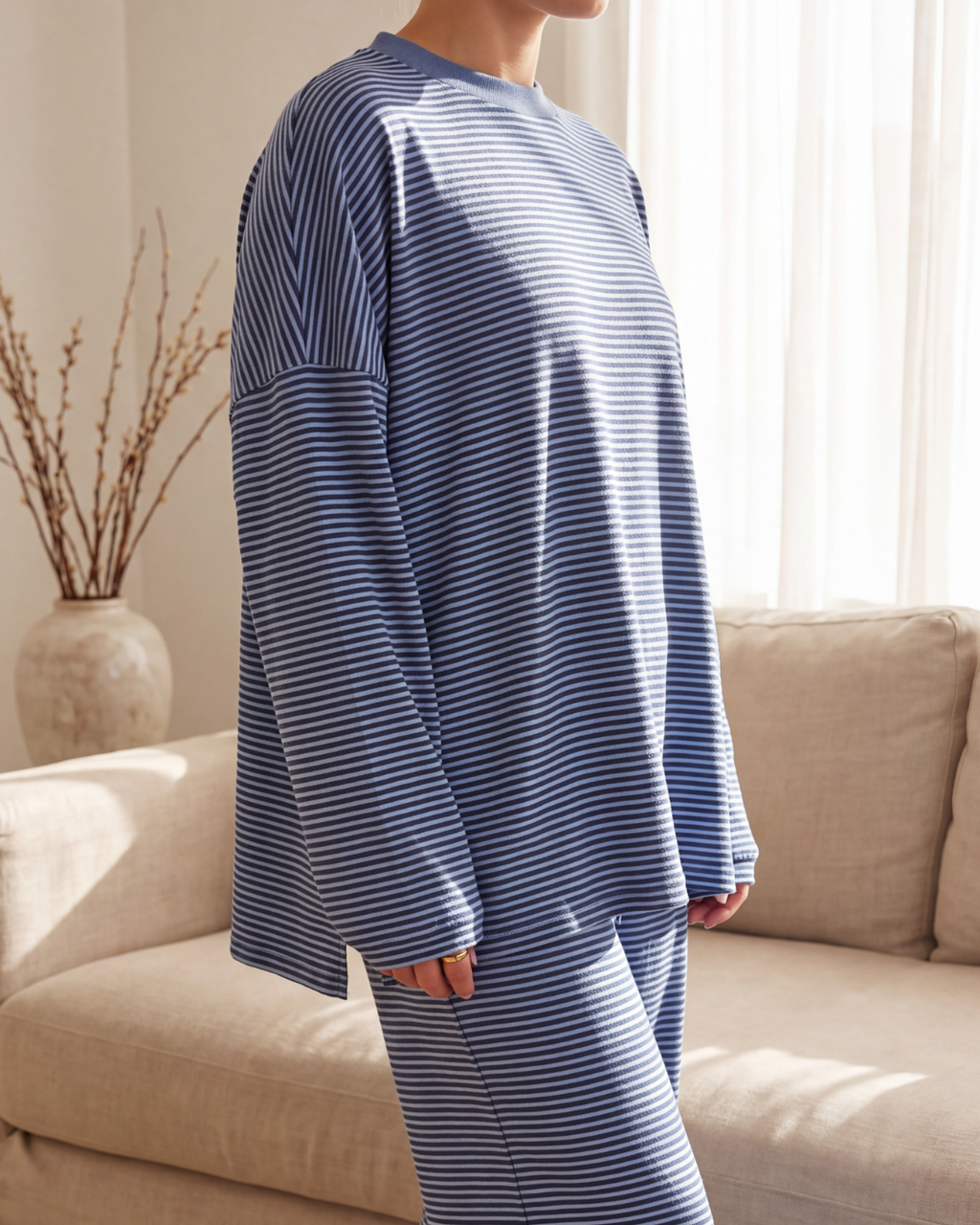 Slouch Stripe Lounge Set