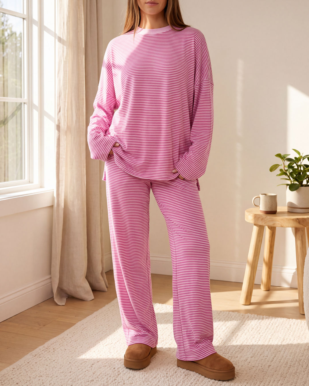 Slouch Stripe Lounge Set