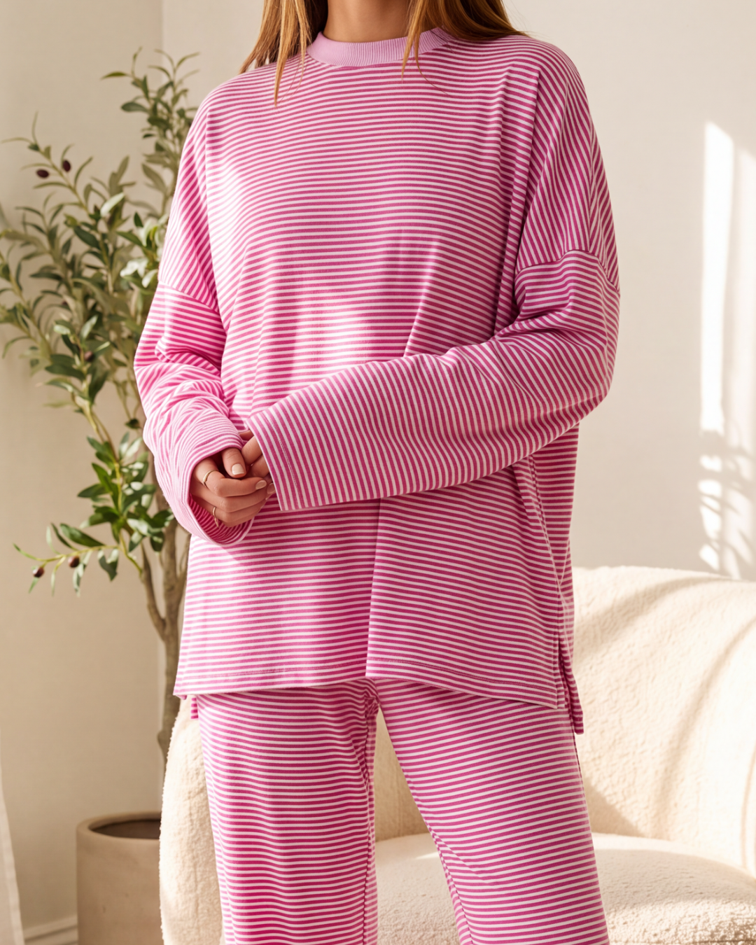 Slouch Stripe Lounge Set