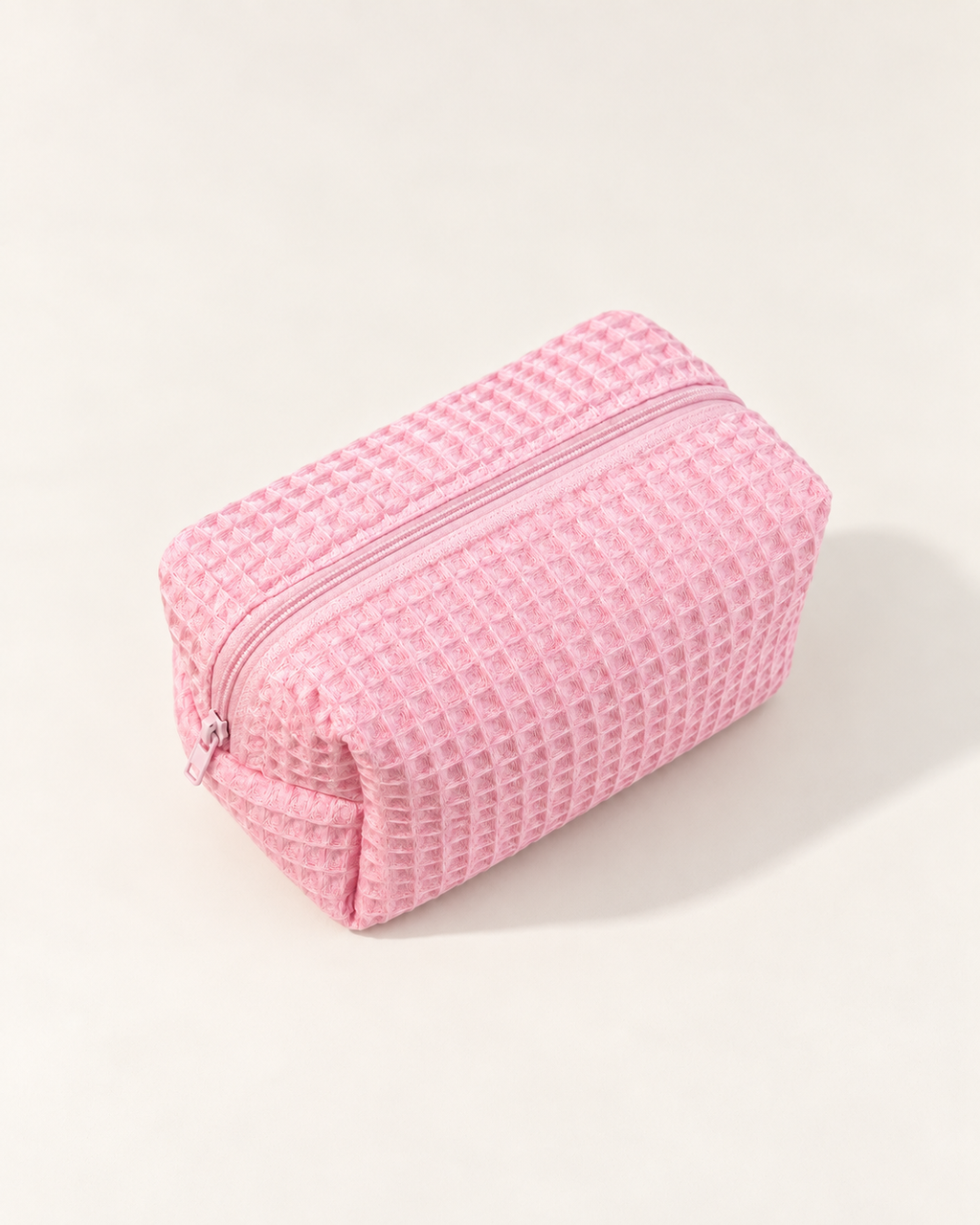 Waffle Knit Cosmetic Bag