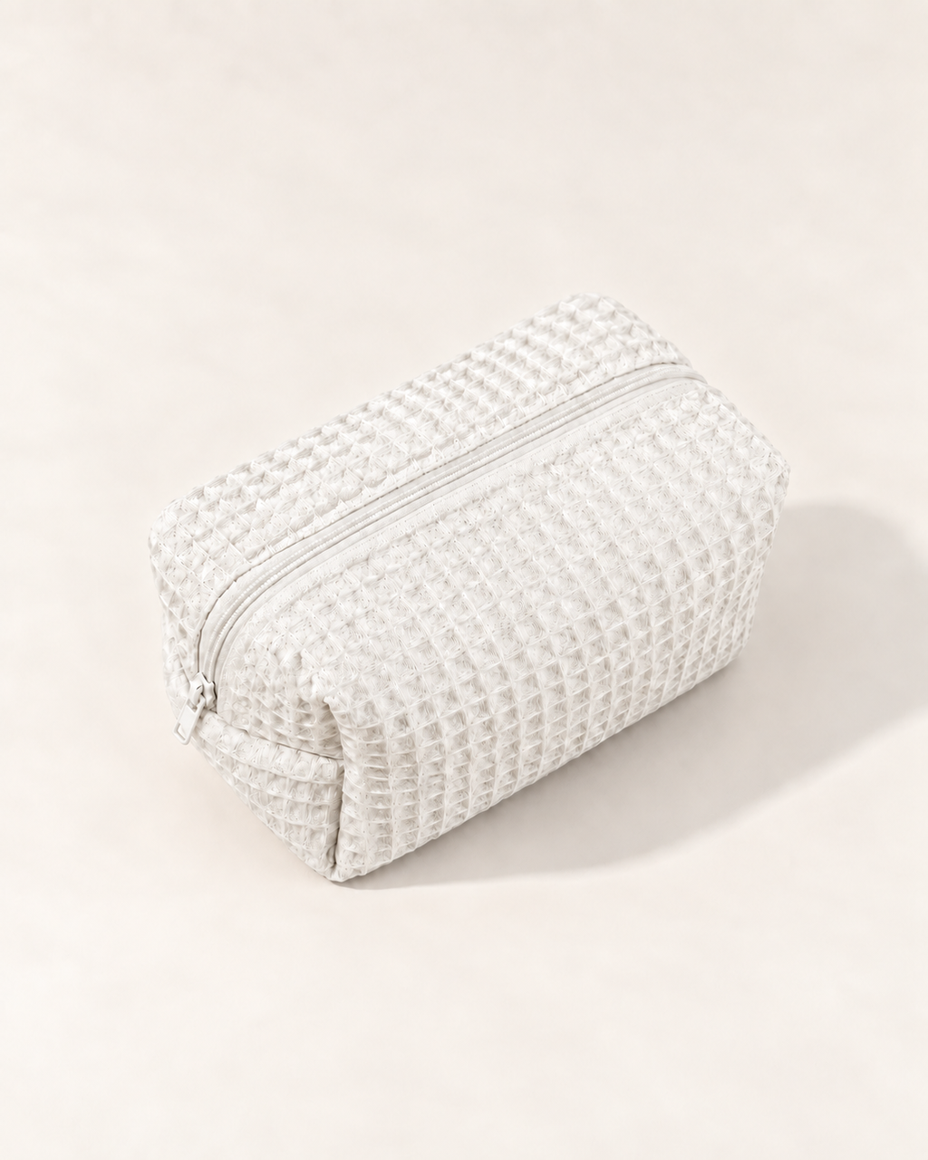 Waffle Knit Cosmetic Bag